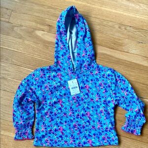 Crewcuts Floral Hooded Sweatshirt - XXS (2-3)